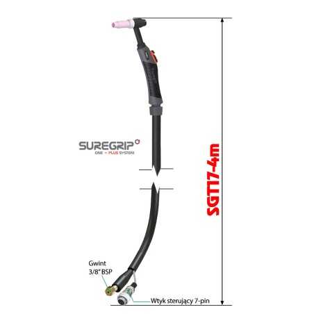 TIG UCHWYT SPAWALNICZY PARKER SUREGRIP SGT17 FLEX PKG X 4m