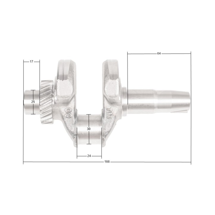 Wał korbowy Loncin LC3500i LC170F-3 CZĘŚĆ ORYGINALNA Wał korbowy Loncin LC3500i LC170F-3 CZĘŚĆ ORYGINALNA