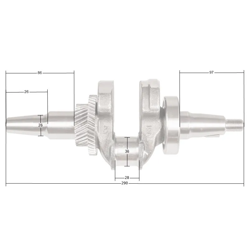 Wał korbowy Loncin LC5000(D)-AS LC6500(D)-AS LC188F CZĘŚĆ ORYGINALNA Wał korbowy Loncin LC5000(D)-AS LC6500(D)-AS LC188F CZĘŚĆ ORYGINALNA