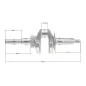 Wał korbowy silnika Weima WM170F/P glebogryzarka GL11