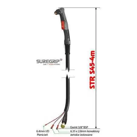 PLAZMA UCHWYT PLAZMOWY PARKER TRF S45 SUREGRIP 4m