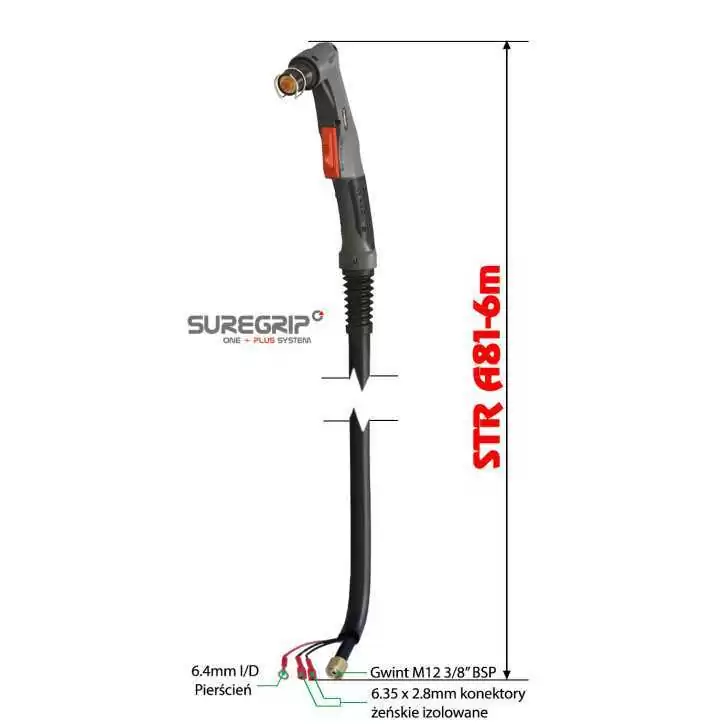 PLAZMA UCHWYT PLAZMOWY PARKER TRF A81 SUREGRIP 6m