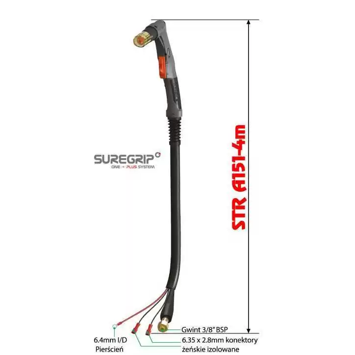 PLAZMA UCHWYT PLAZMOWY PARKER TRF A151 SUREGRIP 4m PLAZMA UCHWYT PLAZMOWY PARKER TRF A151 SUREGRIP 4m