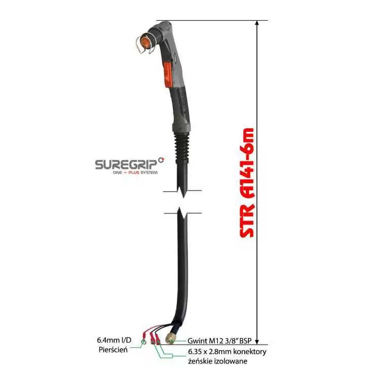 PLAZMA UCHWYT PLAZMOWY PARKER TRF A141 SUREGRIP 6m PLAZMA UCHWYT PLAZMOWY PARKER TRF A141 SUREGRIP 6m