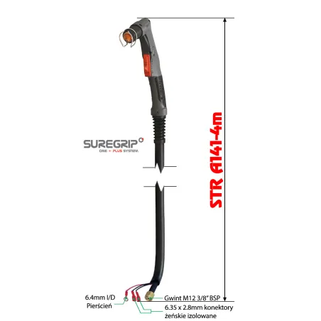 PLAZMA UCHWYT PLAZMOWY PARKER TRF A141 SUREGRIP 4m