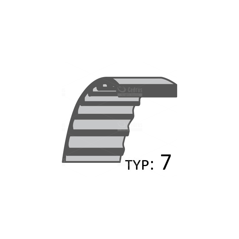 Pasek CEDRUS odśnieżarka CEDSB71-E /15x837/