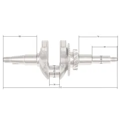 Wał korbowy Loncin LC40ZB20-1.7Q LC148F-2 CZĘŚĆ ORYGINALNA