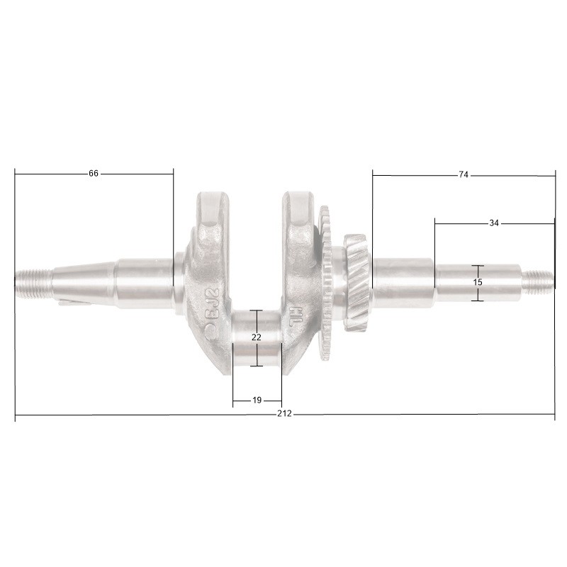 Wał korbowy Loncin LC40ZB20-1.7Q LC148F-2 CZĘŚĆ ORYGINALNA
