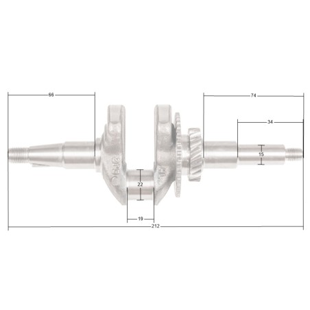 Wał korbowy Loncin LC40ZB20-1.7Q LC148F-2 CZĘŚĆ ORYGINALNA