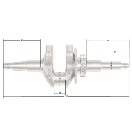 Wał korbowy Loncin LC40ZB20-1.7Q LC148F-2 CZĘŚĆ ORYGINALNA
