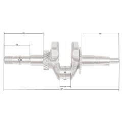 Wał korbowy Loncin LC50ZB60-4.5Q LC168F-2 CZĘŚĆ ORYGINALNA