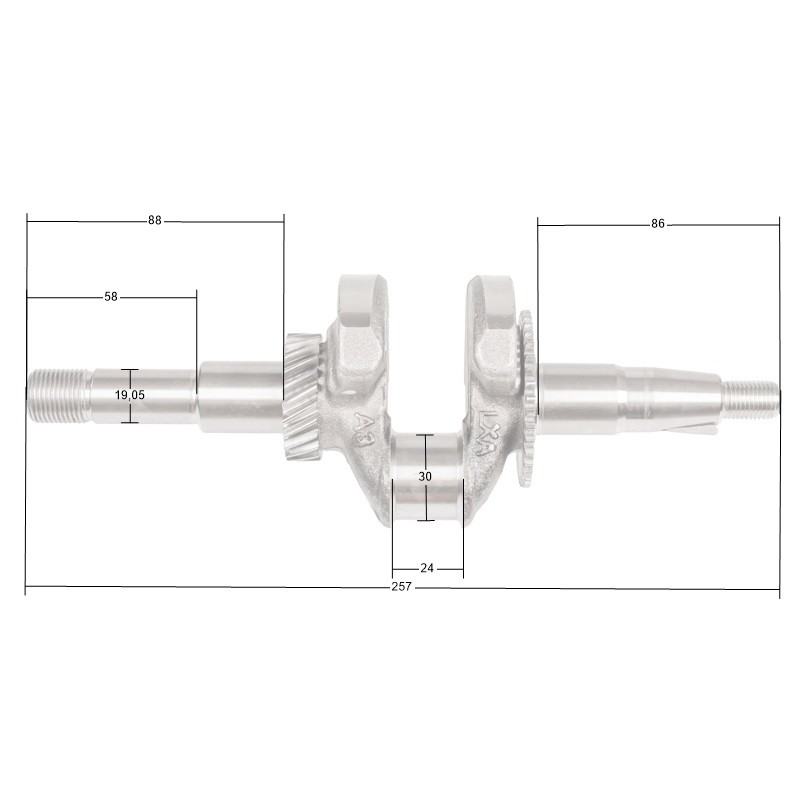 Wał korbowy Loncin LC50ZB60-4.5Q LC168F-2 CZĘŚĆ ORYGINALNA