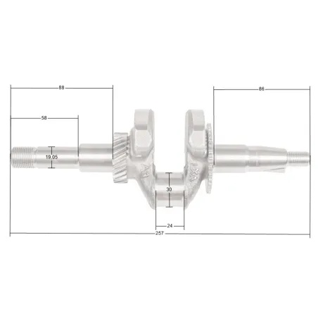 Wał korbowy Loncin LC50ZB60-4.5Q LC168F-2 CZĘŚĆ ORYGINALNA