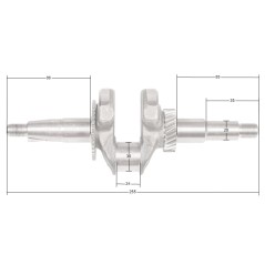 Wał korbowy Loncin LC80WB30-4.5Q LC168F-2 CZĘŚĆ ORYGINALNA