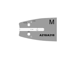 Prowadnica 10" 3/8 1,3 mm Cedrus urządzenie wielofunkcyjne CEDUW520