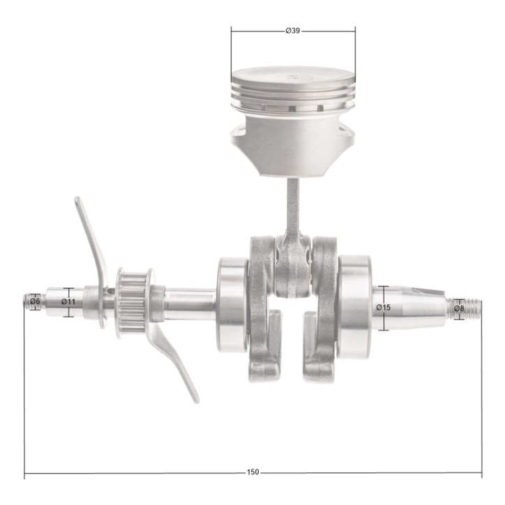 Wał korbowy Honda GX35NT kpl Wał korbowy Honda GX35NT kpl