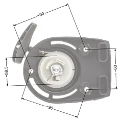 Rozrusznik Honda GX35N kpl.