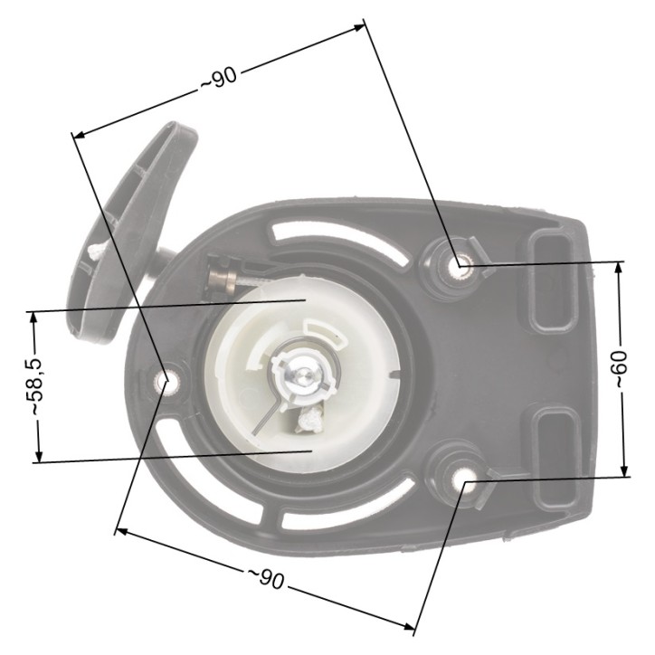 Rozrusznik Honda GX35N kpl. Rozrusznik Honda GX35N kpl.