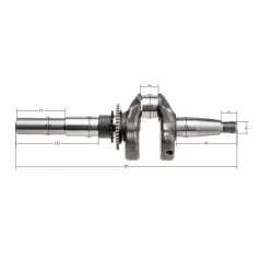 Wał korbowy Kasey silnik EX27