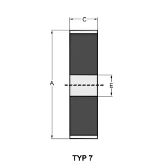 Koło pasowe CEDRUS zamiatarka CEDZM05PRO-E