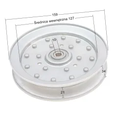 Koło pasowe Ferris napęd jazdy IS700 ISX2200 CZĘŚĆ ORYGINALNA