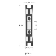 Koło pasowe Ferris deck 183cm IS3200 CZĘŚĆ ORYGINALNA