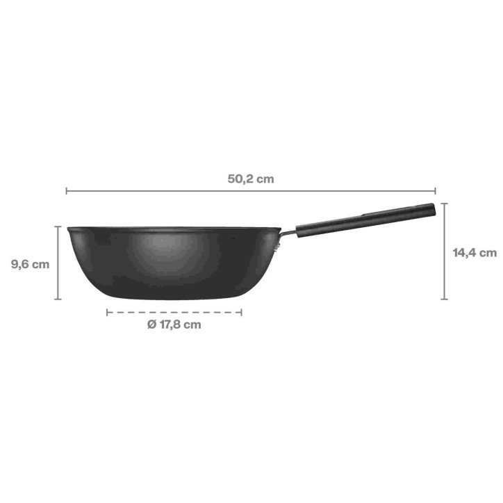 Wok 28 cm (4,5 l) z powłoką nieprzywierającą (d. 1052233) Hard Face Wok 28 cm (4,5 l) z powłoką nieprzywierającą (d. 1052233) Hard Face