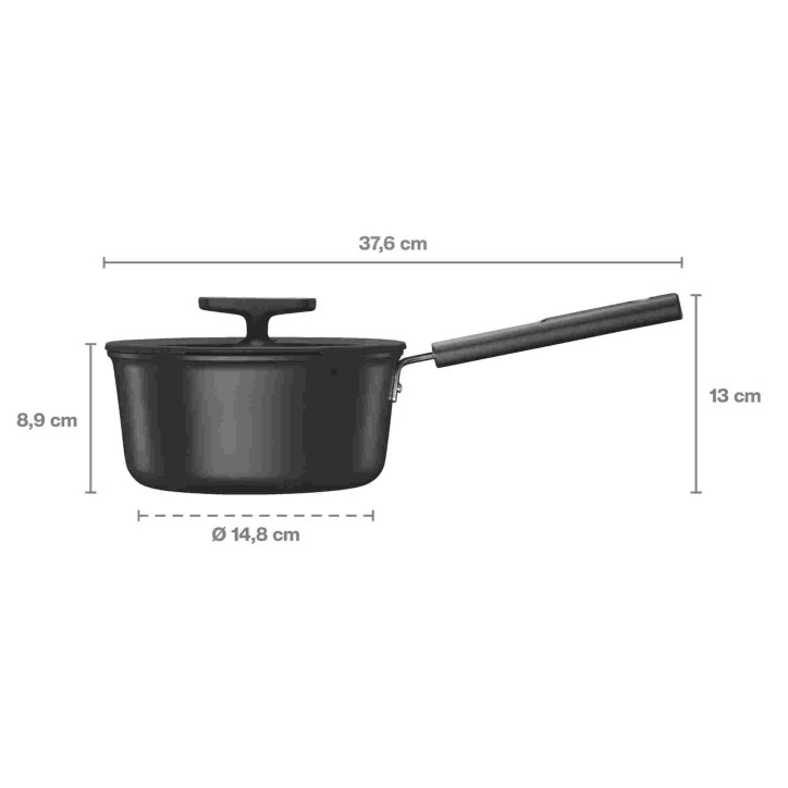 Rondel 1,8 l z powłoką nieprzywierającą i z pokrywką (d. 1052226) Hard Face Rondel 1,8 l z powłoką nieprzywierającą i z pokrywką (d. 1052226) Hard Face