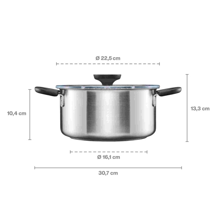 Garnek 3 l z pokrywką Functional Form Garnek 3 l z pokrywką Functional Form