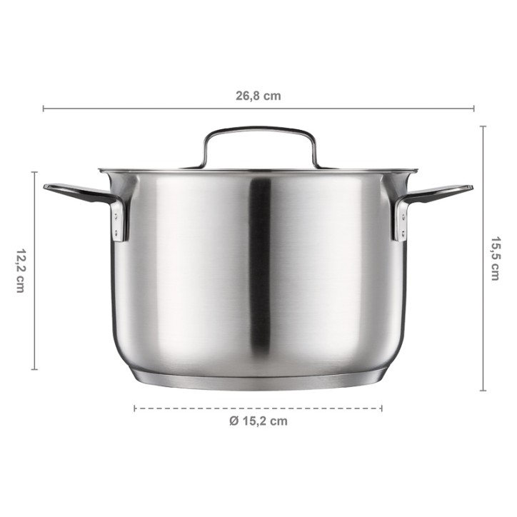 Garnek 3 l All Steel z pokrywką Garnek 3 l All Steel z pokrywką