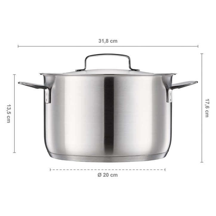 Garnek 5 l All Steel z pokrywką Garnek 5 l All Steel z pokrywką