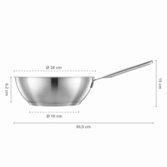 Wok 28 cm All Steel Pure