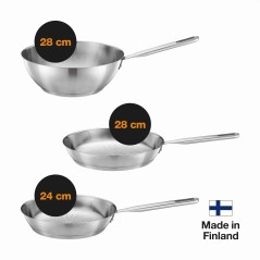 Wok 28 cm All Steel Pure