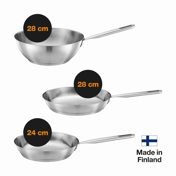 Wok 28 cm All Steel Pure Wok 28 cm All Steel Pure