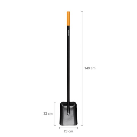 Szufla metalowa Solid™ z rączką w kształcie litery I