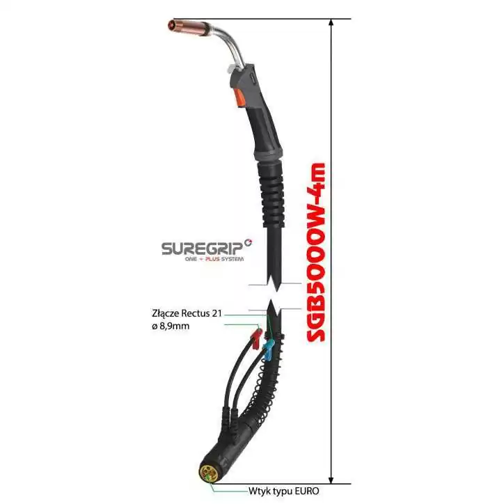 MIG UCHWYT SPAWALNICZY PARKER SUREGRIP ERGO 5000W PAK X 4m MIG UCHWYT SPAWALNICZY PARKER SUREGRIP ERGO 5000W PAK X 4m