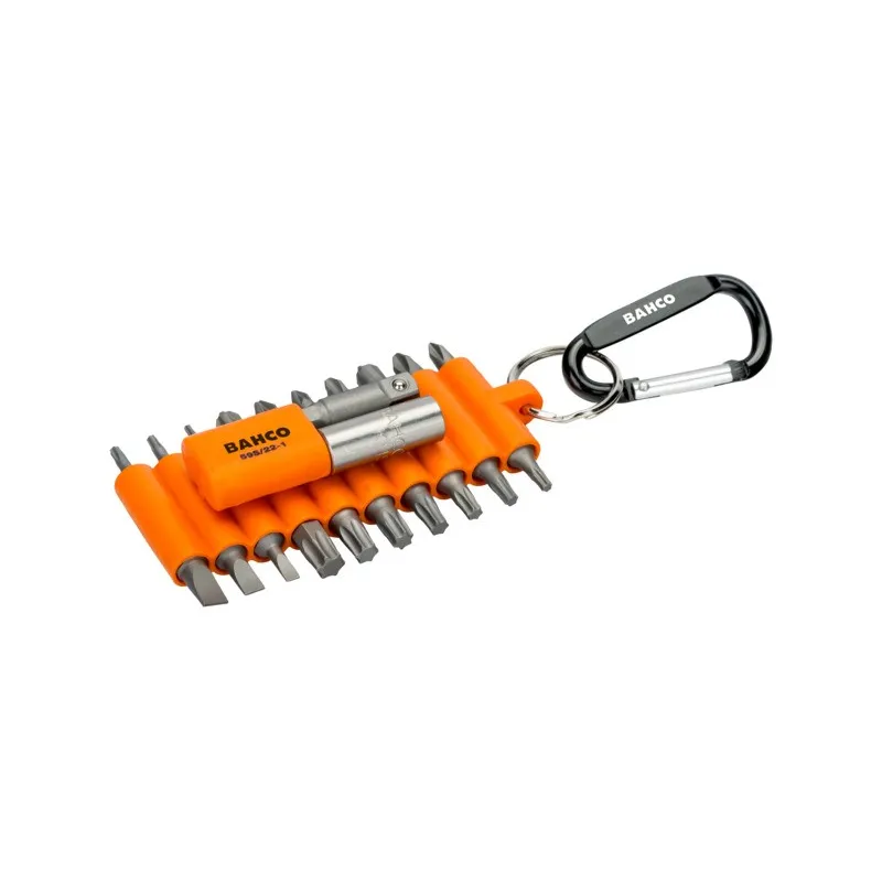 Zestaw bitów BAHCO do wkrętaków, uchwyt bitów i adaptor do nasadek 1/4” 22 szt. Zestaw bitów BAHCO do wkrętaków, uchwyt bitów i adaptor do nasadek 1/4” 22 szt.
