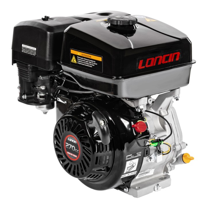 Silnik Loncin G270F-A wał poziomy 25 mm / 60 mm Silnik Loncin G270F-A wał poziomy 25 mm / 60 mm