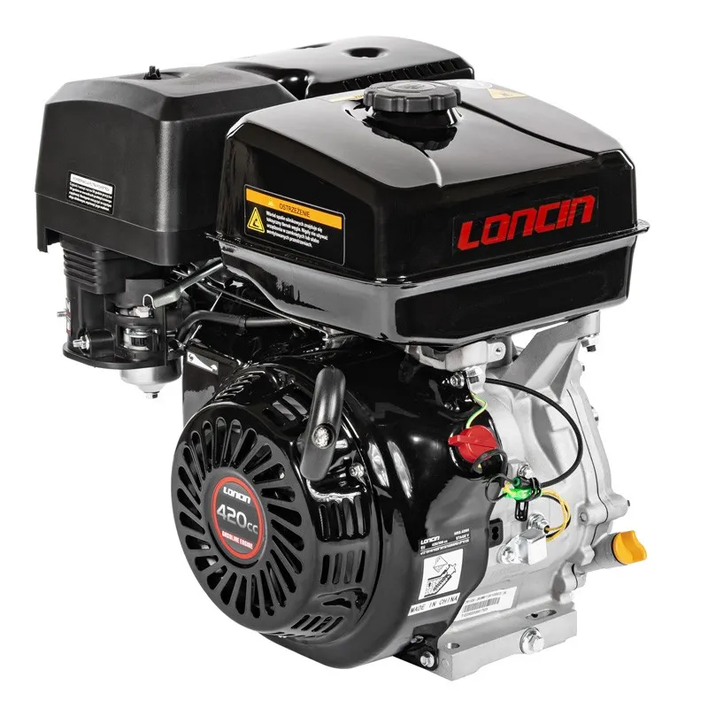 Silnik Loncin G420F-A wał poziomy 25 mm / 60 mm Silnik Loncin G420F-A wał poziomy 25 mm / 60 mm