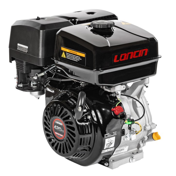 Silnik Loncin G420F-A wał poziomy 25 mm / 60 mm Silnik Loncin G420F-A wał poziomy 25 mm / 60 mm