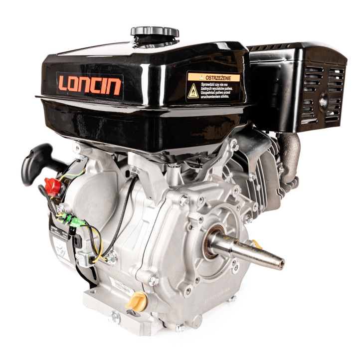 Silnik Loncin G390F-L wał poziomy 22,2 mm / 105 mm stożek Silnik Loncin G390F-L wał poziomy 22,2 mm / 105 mm stożek