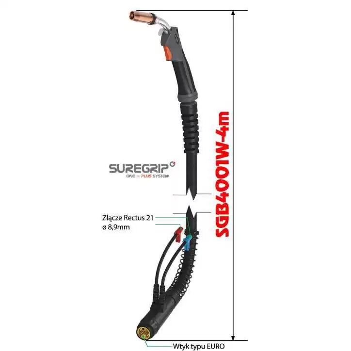 MIG UCHWYT SPAWALNICZY PARKER SUREGRIP ERGO 4001W PAK X 4m MIG UCHWYT SPAWALNICZY PARKER SUREGRIP ERGO 4001W PAK X 4m