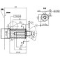 Silnik Rato RV170-B wał pionowy 22.2 mm / 62 mm