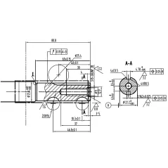 Silnik Rato RV170-C wał pionowy 22,2 mm / 80 mm