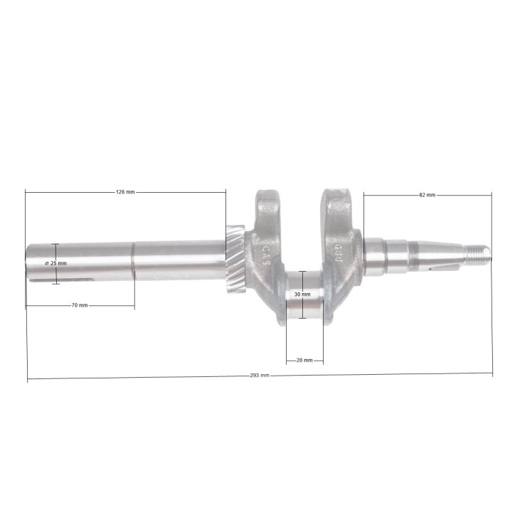Wał korbowy Zongshen Xp200A 6,5Hp 25Mm 70Mm Wał korbowy Zongshen Xp200A 6,5Hp 25Mm 70Mm