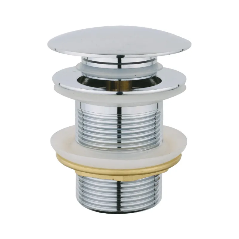 KOREK KLIK-KLAK 1 1/4", OKRĄGŁY, DUŻY DN 66 mm, MOSIĘŻNY, BEZ PRZELEWU, CHROM. KOREK KLIK-KLAK 1 1/4", OKRĄGŁY, DUŻY DN 66 mm, MOSIĘŻNY, BEZ PRZELEWU, CHROM.