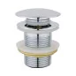 KOREK KLIK-KLAK 1 1/4", OKRĄGŁY, DUŻY DN 66 mm, MOSIĘŻNY, BEZ PRZELEWU, CHROM. KOREK KLIK-KLAK 1 1/4", OKRĄGŁY, DUŻY DN 66 mm, MOSIĘŻNY, BEZ PRZELEWU, CHROM.