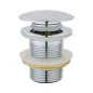KOREK KLIK-KLAK 1 1/4", OKRĄGŁY, DUŻY DN 66 mm, MOSIĘŻNY, BEZ PRZELEWU, CHROM. KOREK KLIK-KLAK 1 1/4", OKRĄGŁY, DUŻY DN 66 mm, MOSIĘŻNY, BEZ PRZELEWU, CHROM.