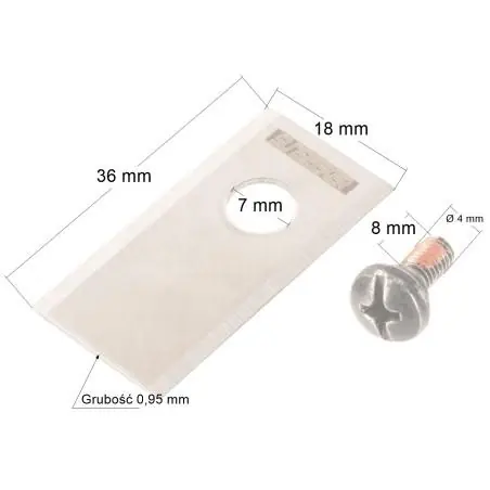 Nůž + šroub Cedrus C-MOW M/L sada 3 ks pro robotickou sekačku