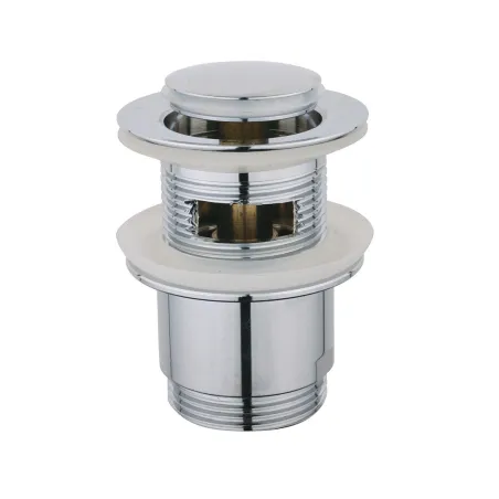 Korek klik-klak 1 1/4" okrągły DN 37 mm mosiężny z przelewem chrom Duro